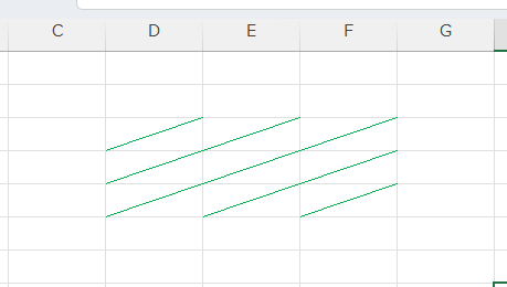 Excelのセルに斜め線を入れる操作画面のイメージ