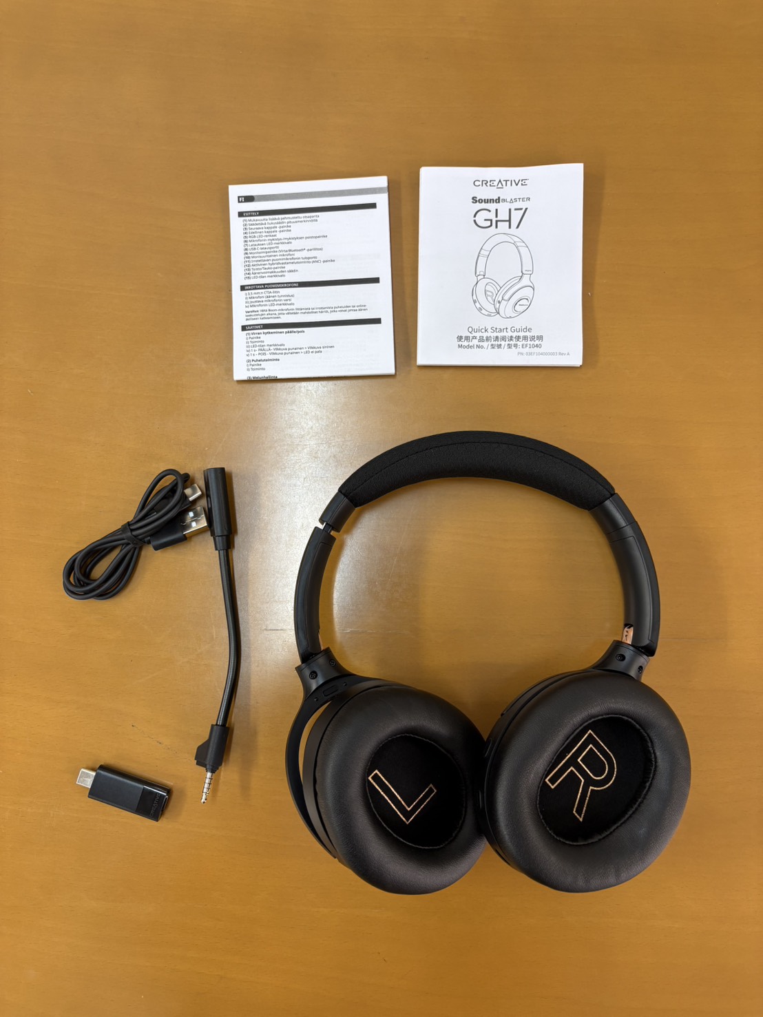 Sound Blaster GH7本体と付属品一式