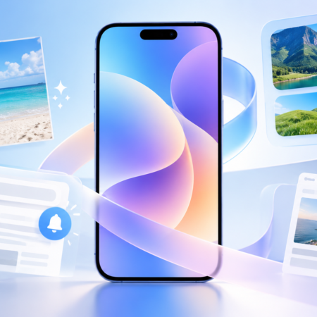 iOS 27の新機能をイメージしたiPhoneのヒーロー画像